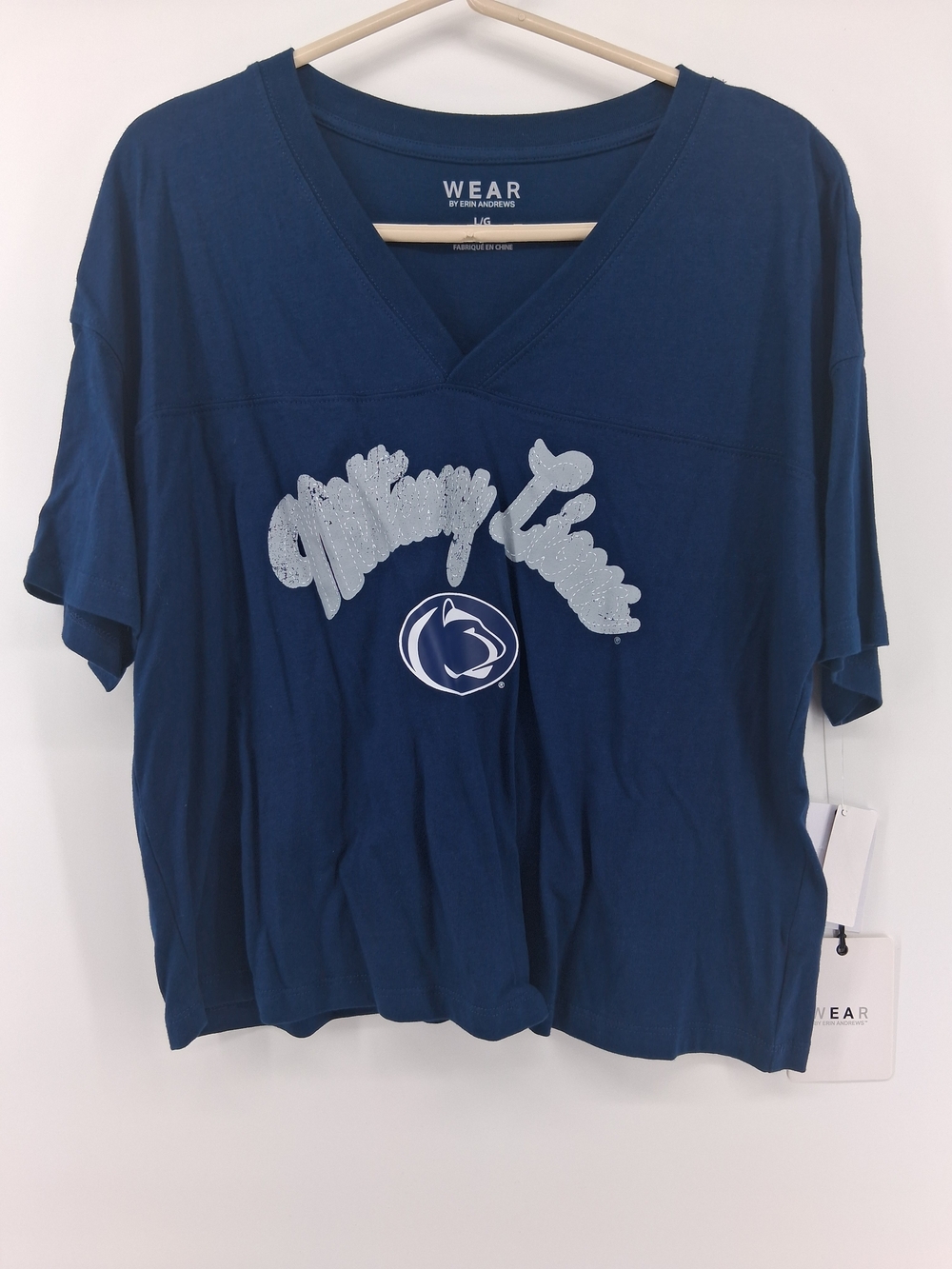 Navy Penn State V-Neck Tee